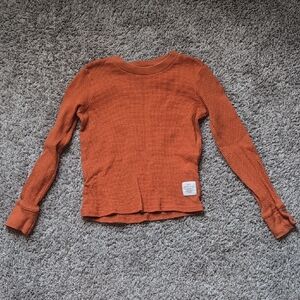 Weatherproof Orange Long Sleeve Thermal Tee